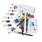 RSET-WAT3000 | Essentials™ 24pc Watercolor Painting Travel Art Set